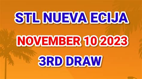 STL Nueva ecija 3rd draw .